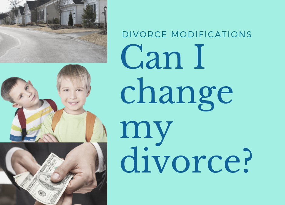 Property, children & money: Can I change my divorce?